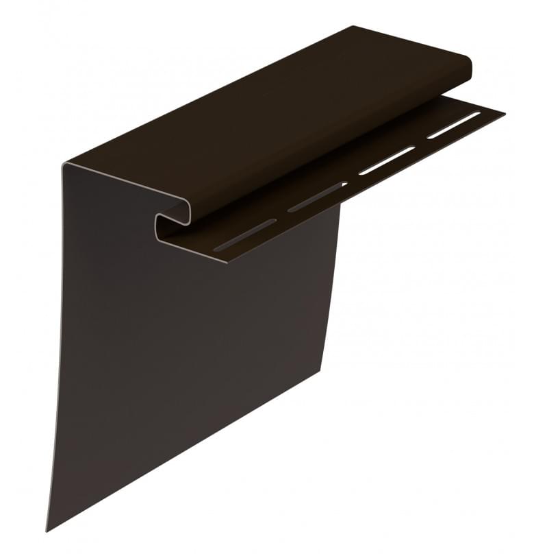 Околооконный Профиль для сайдинга Деке, 75/200/15 мм, STANDARD/PREMIUM, Шоколад